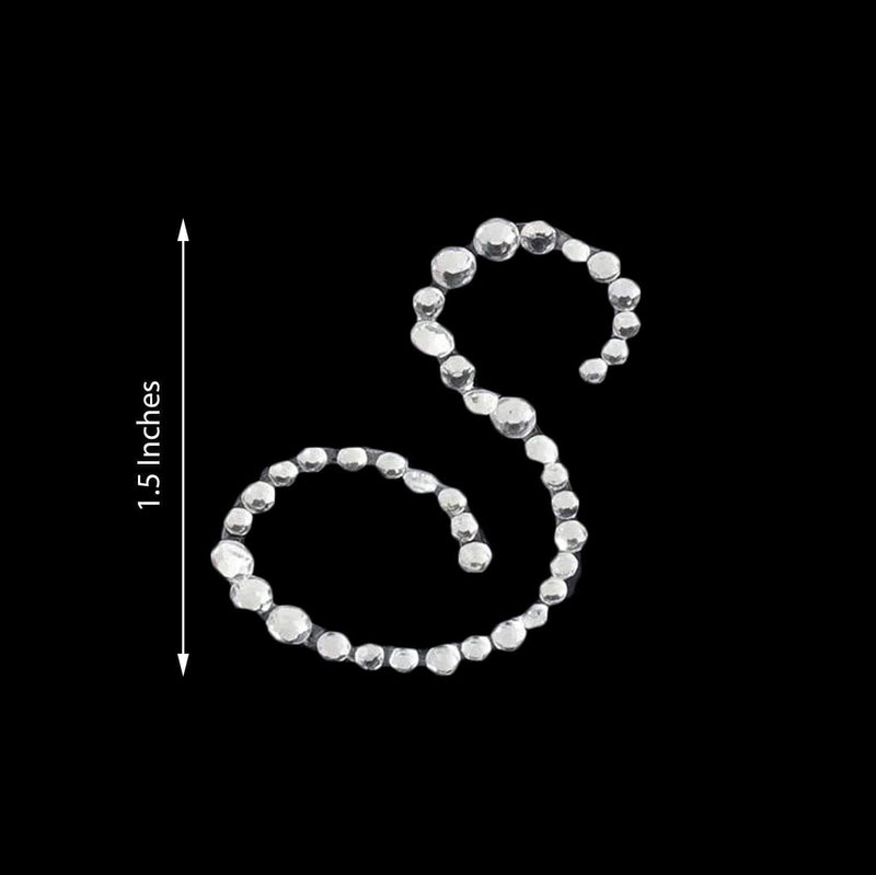 12 pcs Rhinestones Letter Gem Stickers