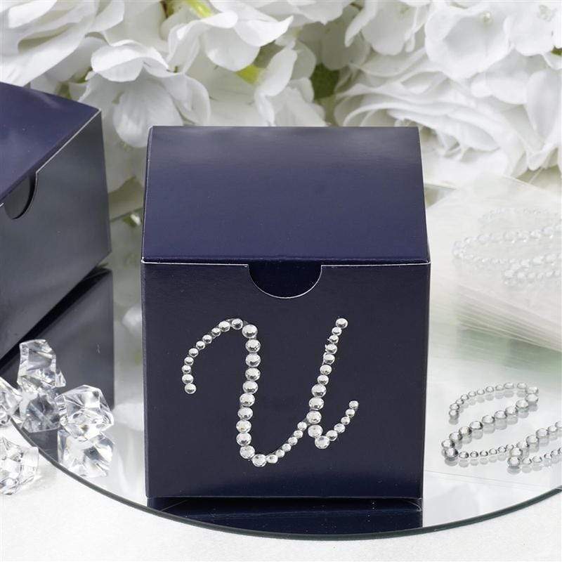 12 pcs Rhinestones Letter Gem Stickers