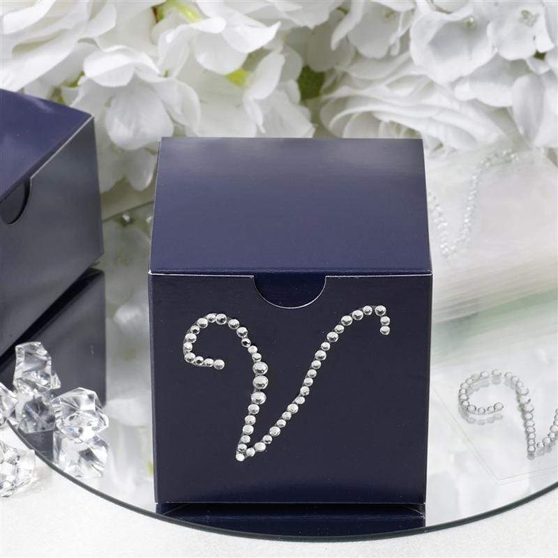 12 pcs Rhinestones Letter Gem Stickers