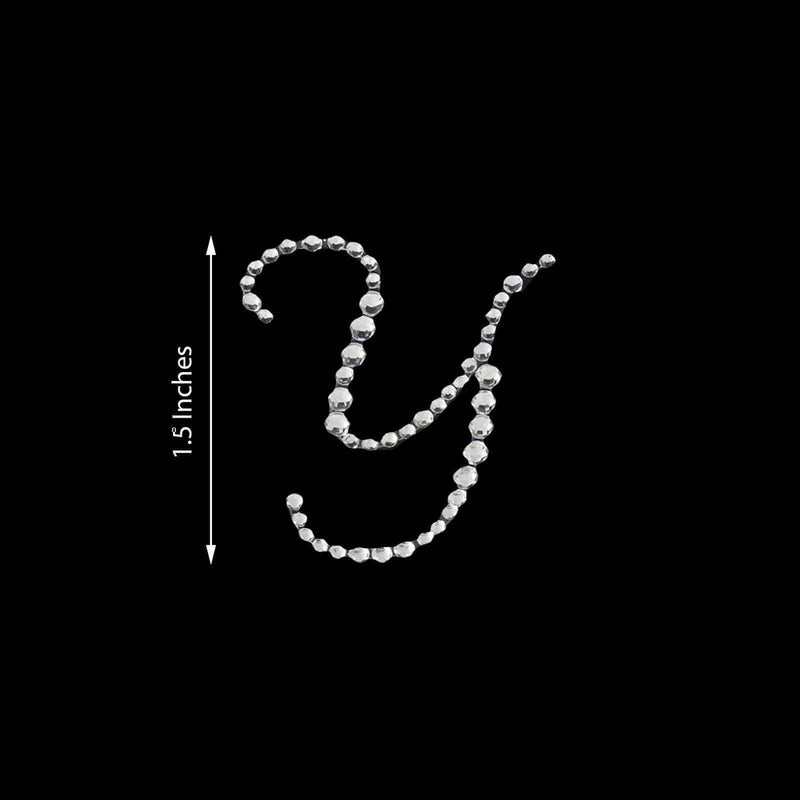 12 pcs Rhinestones Letter Gem Stickers