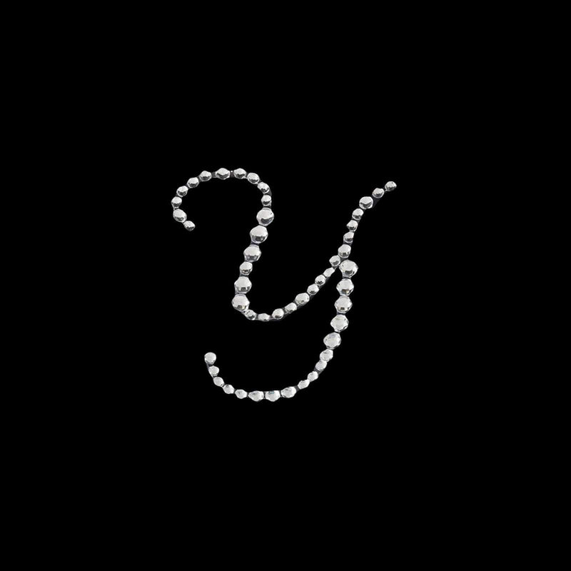 12 pcs Rhinestones Letter Gem Stickers