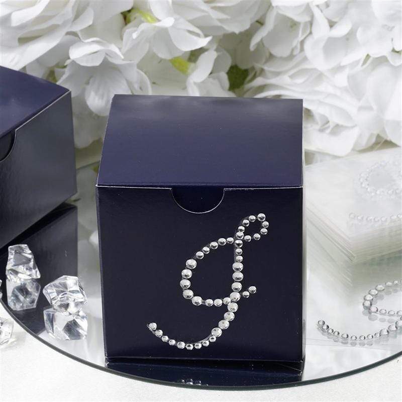 12 pcs Rhinestones Letter Gem Stickers