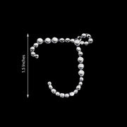 12 pcs Rhinestones Letter Gem Stickers