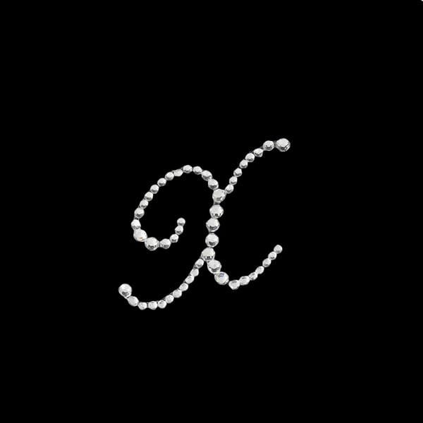 12 pcs Rhinestones Letter Gem Stickers