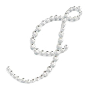 12 pcs Rhinestones Letter Gem Stickers DIA_RSTLRT02_J