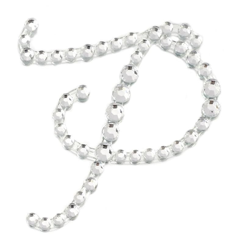 12 pcs Rhinestones Letter Gem Stickers DIA_RSTLRT02_P