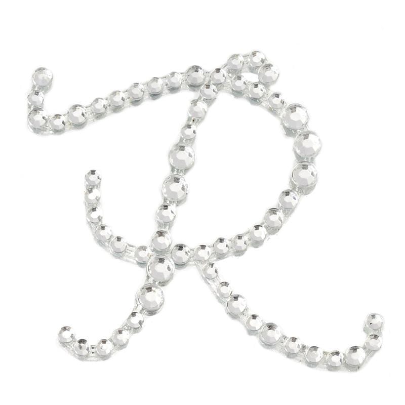 12 pcs Rhinestones Letter Gem Stickers DIA_RSTLRT02_R