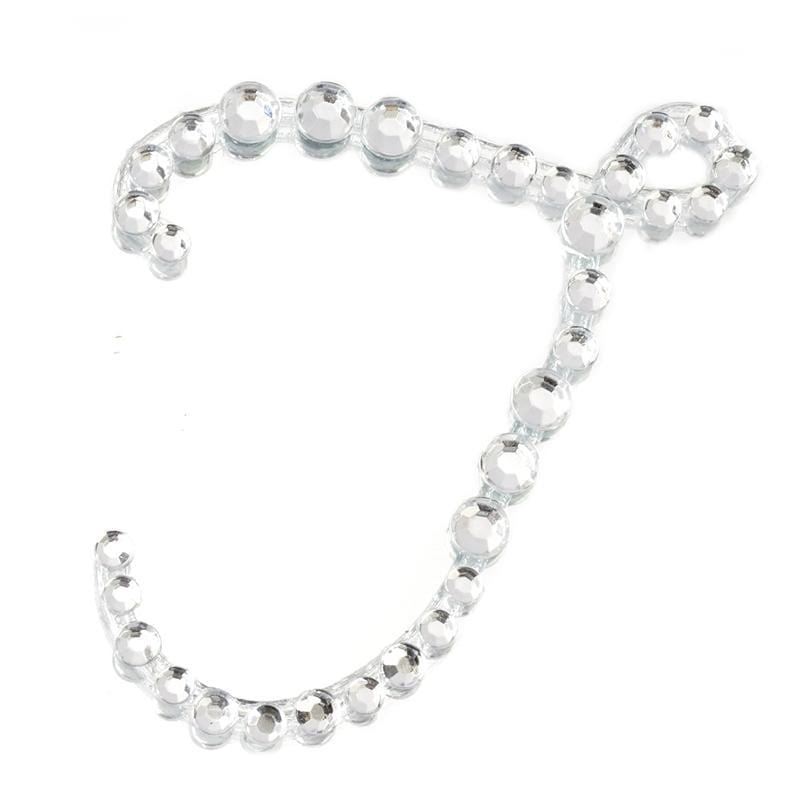 12 pcs Rhinestones Letter Gem Stickers DIA_RSTLRT02_T