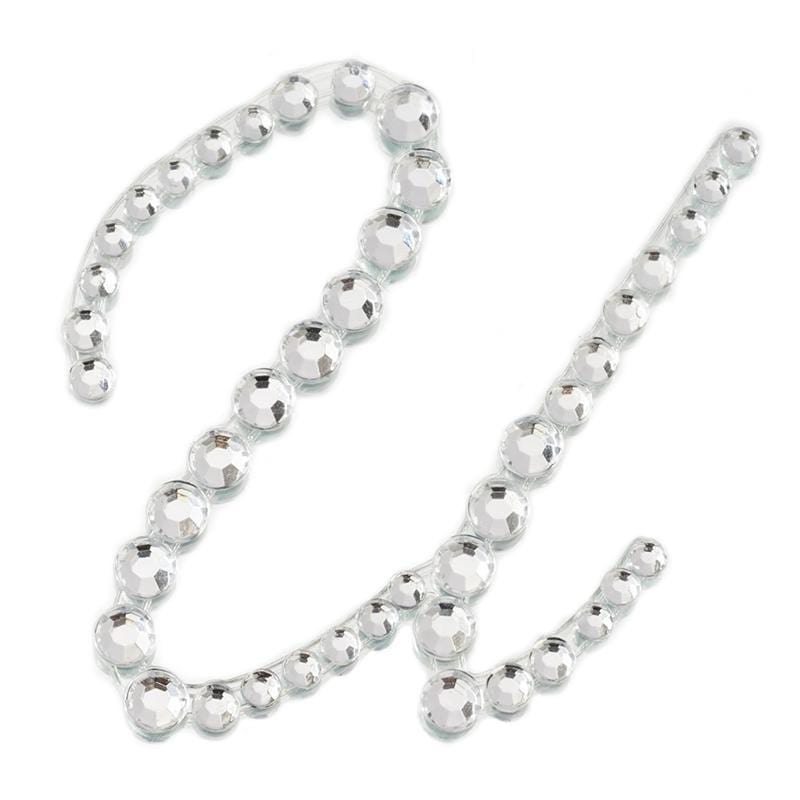 12 pcs Rhinestones Letter Gem Stickers DIA_RSTLRT02_U