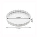 12" Plastic Round Serving Trays with Embossed Rim