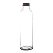 12 Round 16 oz Refillable Glass Bottles Storage Jars with Cork Stopper - Clear GLAS_JAR20_16_CLR