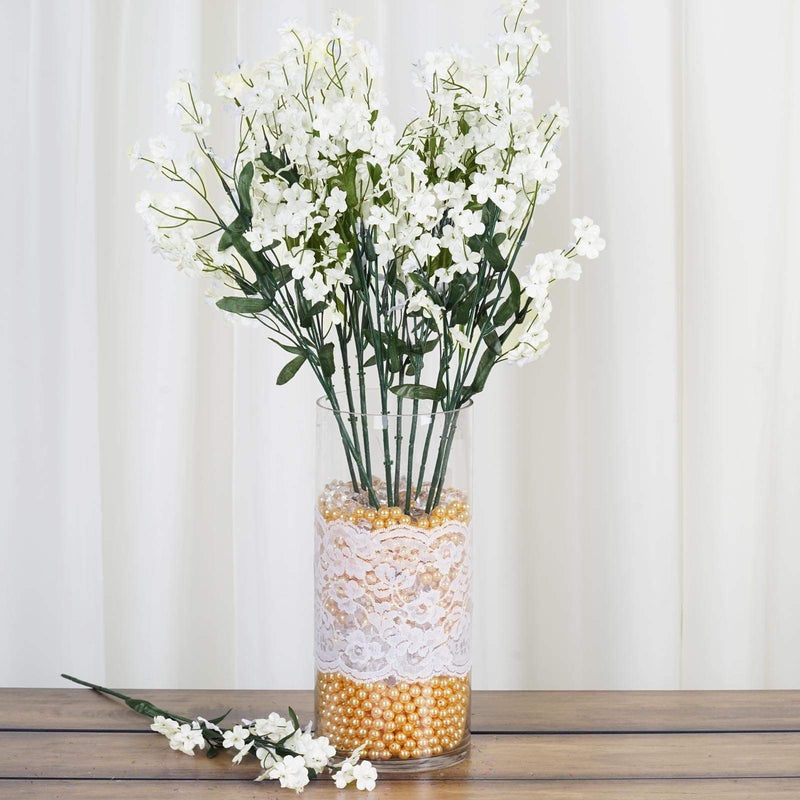12 Silk Baby Breath Bushes