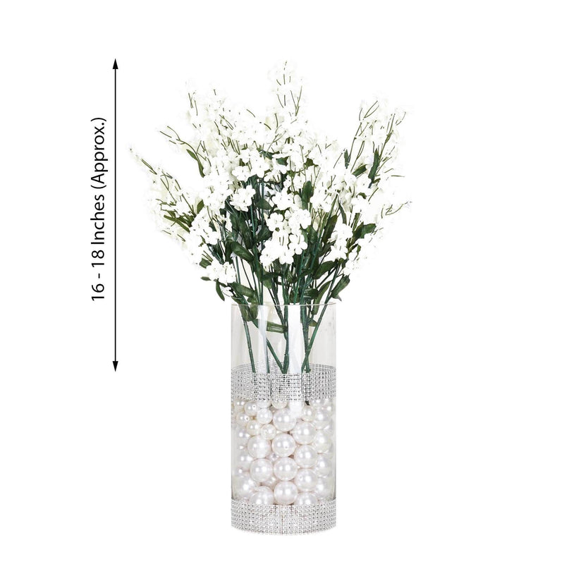 12 Silk Baby Breath Bushes