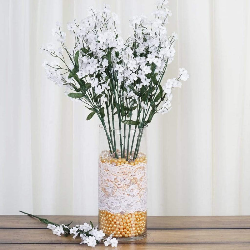 12 Silk Baby Breath Bushes