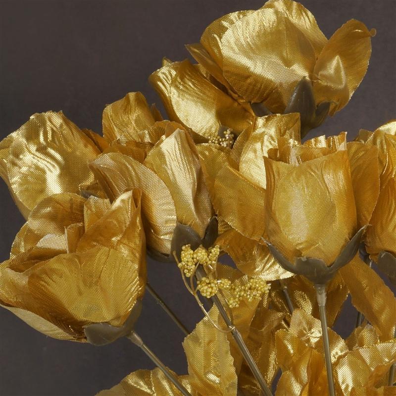 12 Silk Rose Buds Bushes Flowers Wedding Arrangements