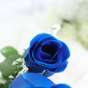 12 Silk Rose Buds Bushes Flowers Wedding Arrangements