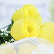 12 Silk Rose Buds Bushes Flowers Wedding Arrangements