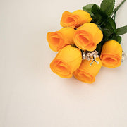 12 Silk Rose Buds Bushes Flowers Wedding Arrangements