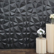 12 Square 20" x 20" Matte PVC Stick On Wall Panels 3D Diamond Design