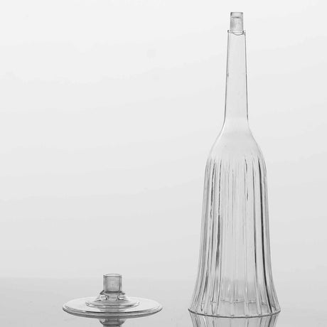 12 Stylish Glitter Plastic Champagne Flute Glasses - 6 oz - Disposable Tableware
