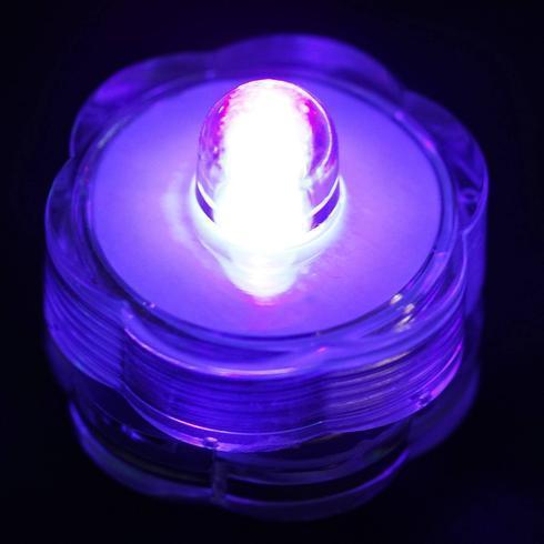 12 Submergible Lights for Vases and Centerpieces - LED LED_PURP