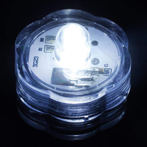 12 Submergible Lights with Remote Control - LED White LED_RMT02_WHT