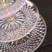 12" tall 3 Tier Plastic Dessert Stand Round Cupcake Holder - Clear with Gold CAKE_PLST_R003_M_CLR