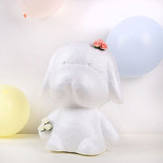 12" tall 3D Puppy Styrofoam Craft DIY Arts Party Decoration - White FOAM_CRAF_DOG01_M
