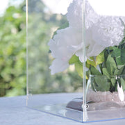 12" tall Acrylic Display Box Centerpiece Pedestal Riser Column