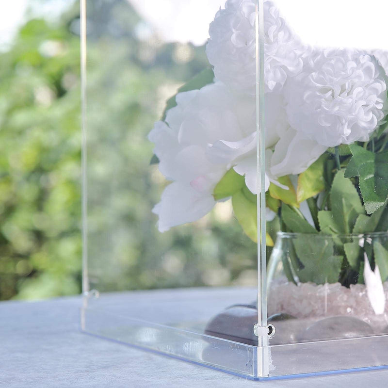 12" tall Acrylic Display Box Centerpiece Pedestal Riser Column