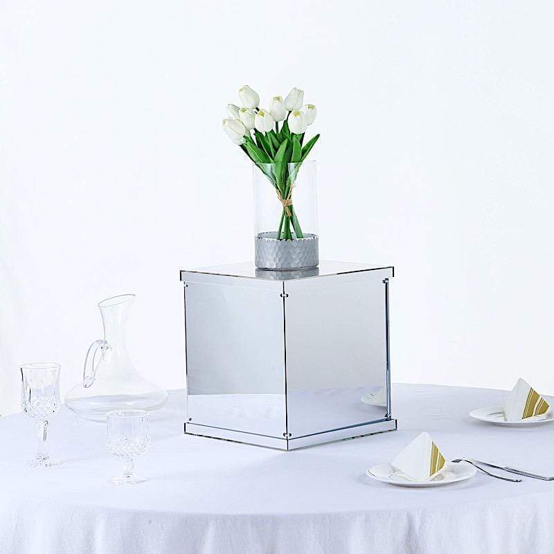 12" tall Acrylic Display Box Centerpiece Pedestal Riser Column