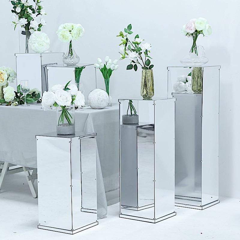 12" tall Acrylic Display Box Centerpiece Pedestal Riser Column
