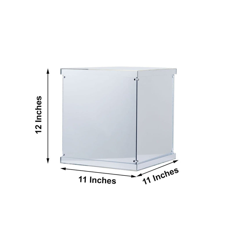 12" tall Acrylic Display Box Centerpiece Pedestal Riser Column