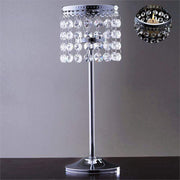 12" tall Faux Crystal Beaded Candle Holder Centerpiece
