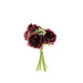 12" tall Silk Artificial Peony Flowers Bouquet ARTI_BOUQ_PEO06_BURG