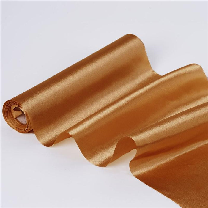 12" x 10 yards Satin Fabric Roll STN_1210_GOLD