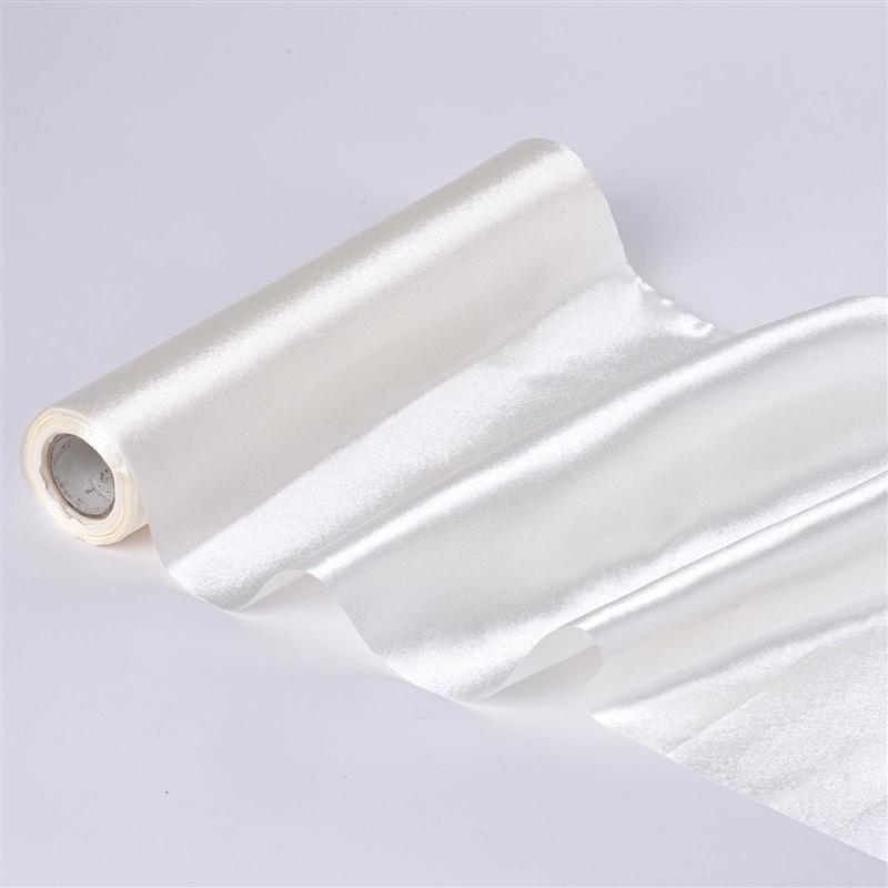 12" x 10 yards Satin Fabric Roll STN_1210_IVR