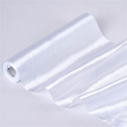 12" x 10 yards Satin Fabric Roll STN_1210_WHT