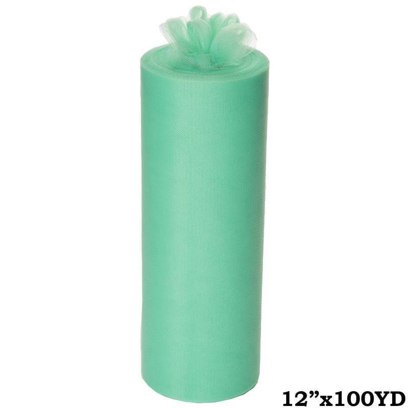 12" x 100 yards Wedding Tulle Roll - Mint Green TUL_12ROL_100YD_MINT