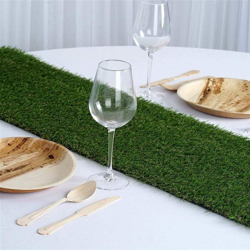 12" x 108" Artificial Green Grass Table Runner RUN_GRN01_1x9