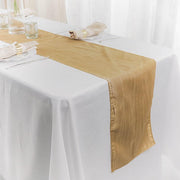 12" x 108" Metallic Accordion Crinkled Taffeta Table Runner