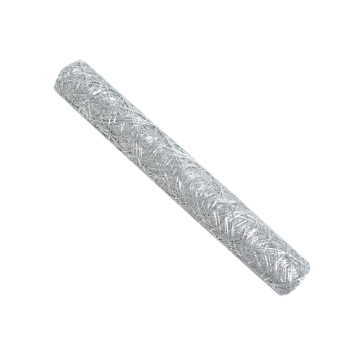 12" x 108" Metallic Non Woven Fiber Polyester Table Runner - Gold RUN_MET03_SILV