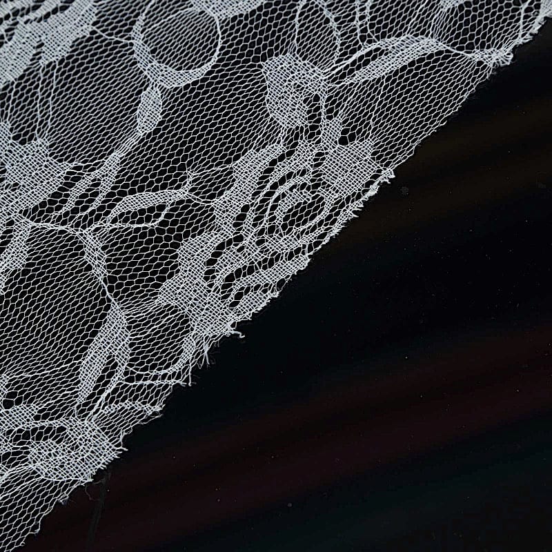 12" x 108" Rose Flower Design Lace Table Runner