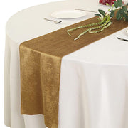 12"x107" Premium Velvet Table Runner Wedding Linens