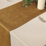 12"x107" Premium Velvet Table Runner Wedding Linens