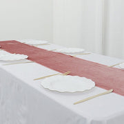 12"x107" Premium Velvet Table Runner Wedding Linens