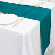 12"x107" Premium Velvet Table Runner Wedding Linens