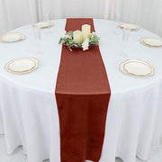 12"x107" Premium Velvet Table Runner Wedding Linens
