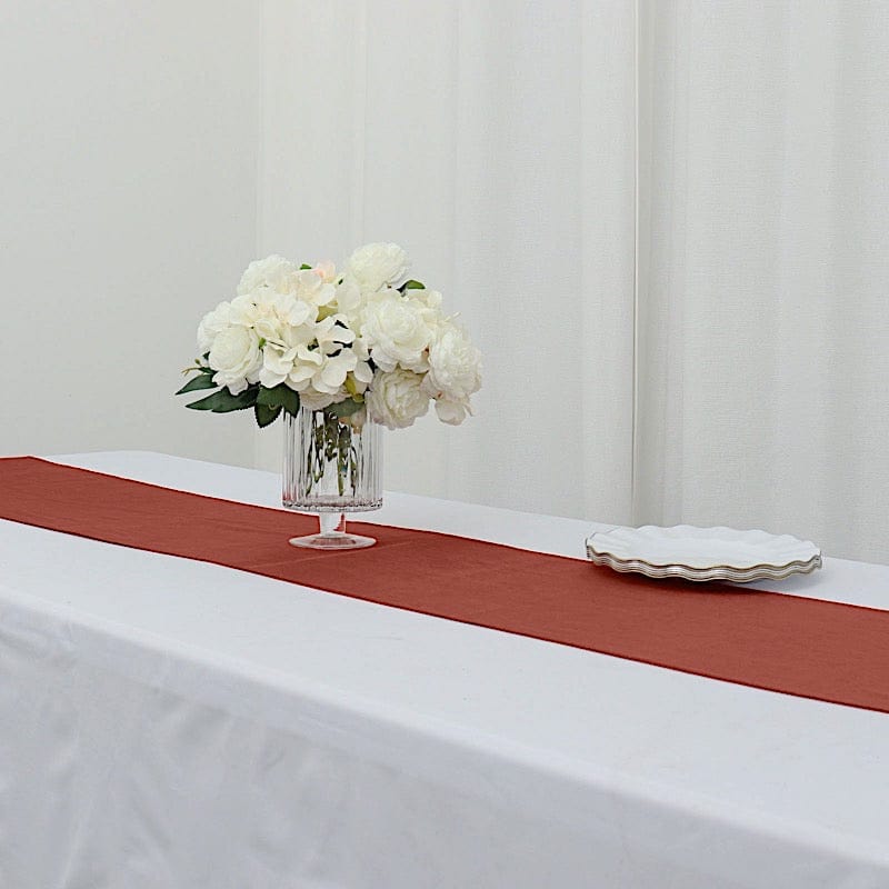 12"x107" Premium Velvet Table Runner Wedding Linens