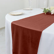 12"x107" Premium Velvet Table Runner Wedding Linens